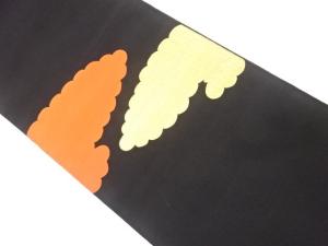 アンティーク　綴れ　雲模様織り出し袋帯（材料）